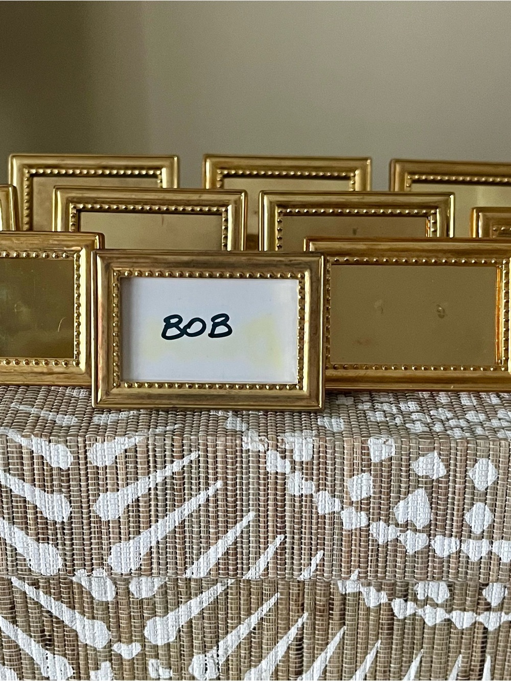 Gold Napkin Ring Set with Name Place Windows: 10 for Parties, Wedding, Holidays!